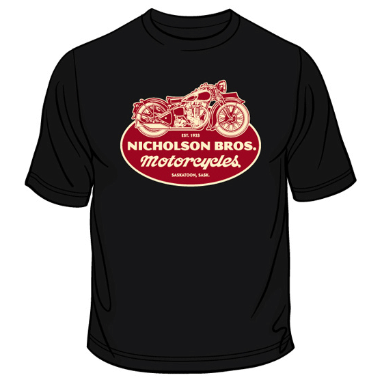 Nicholson Bros. Motorcycles T-shirt – Black